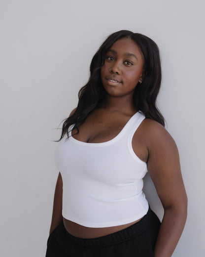Scoop Neck Rib Tank