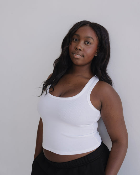 Scoop Neck Rib Tank