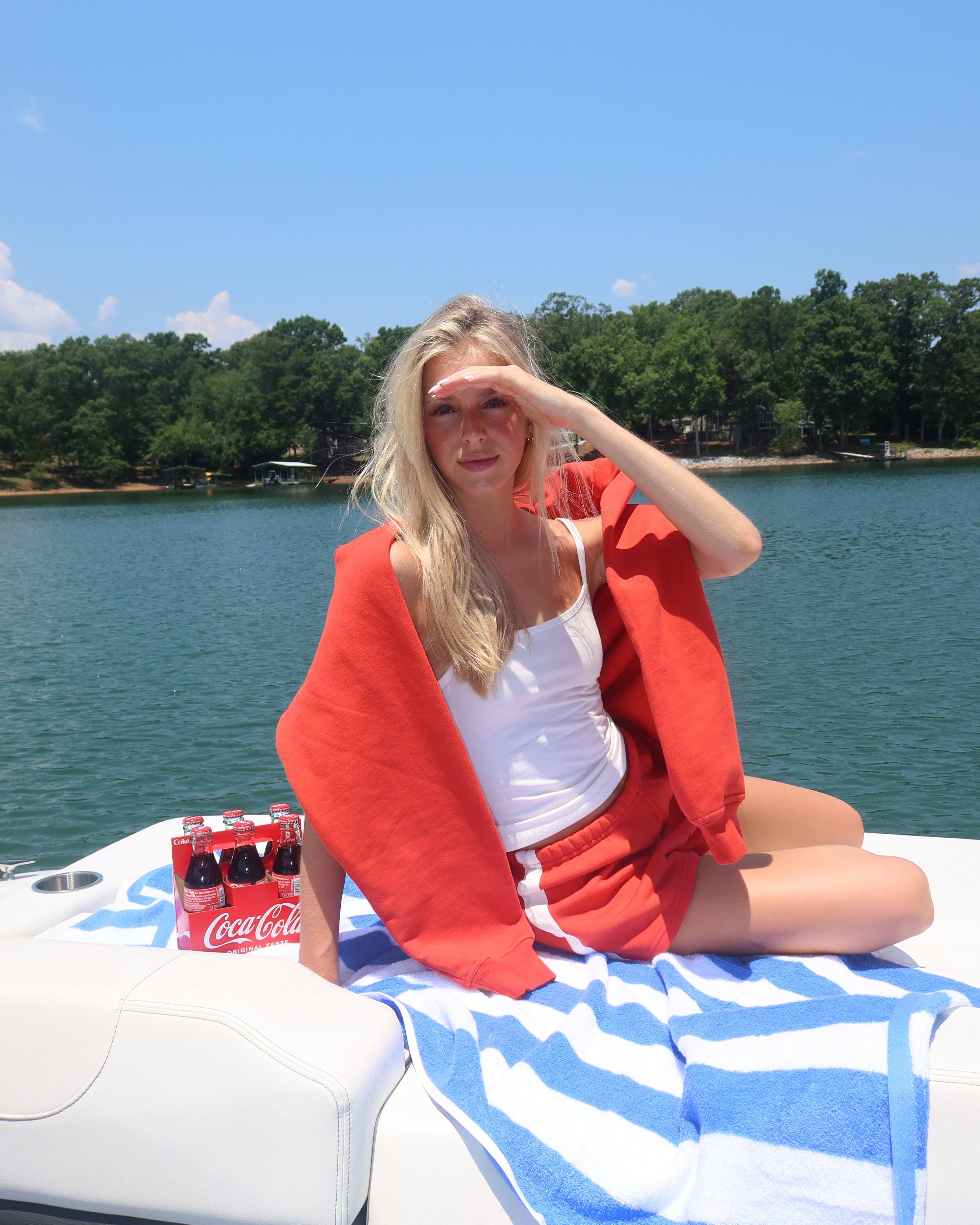 Cherry Red Varsity Crewneck