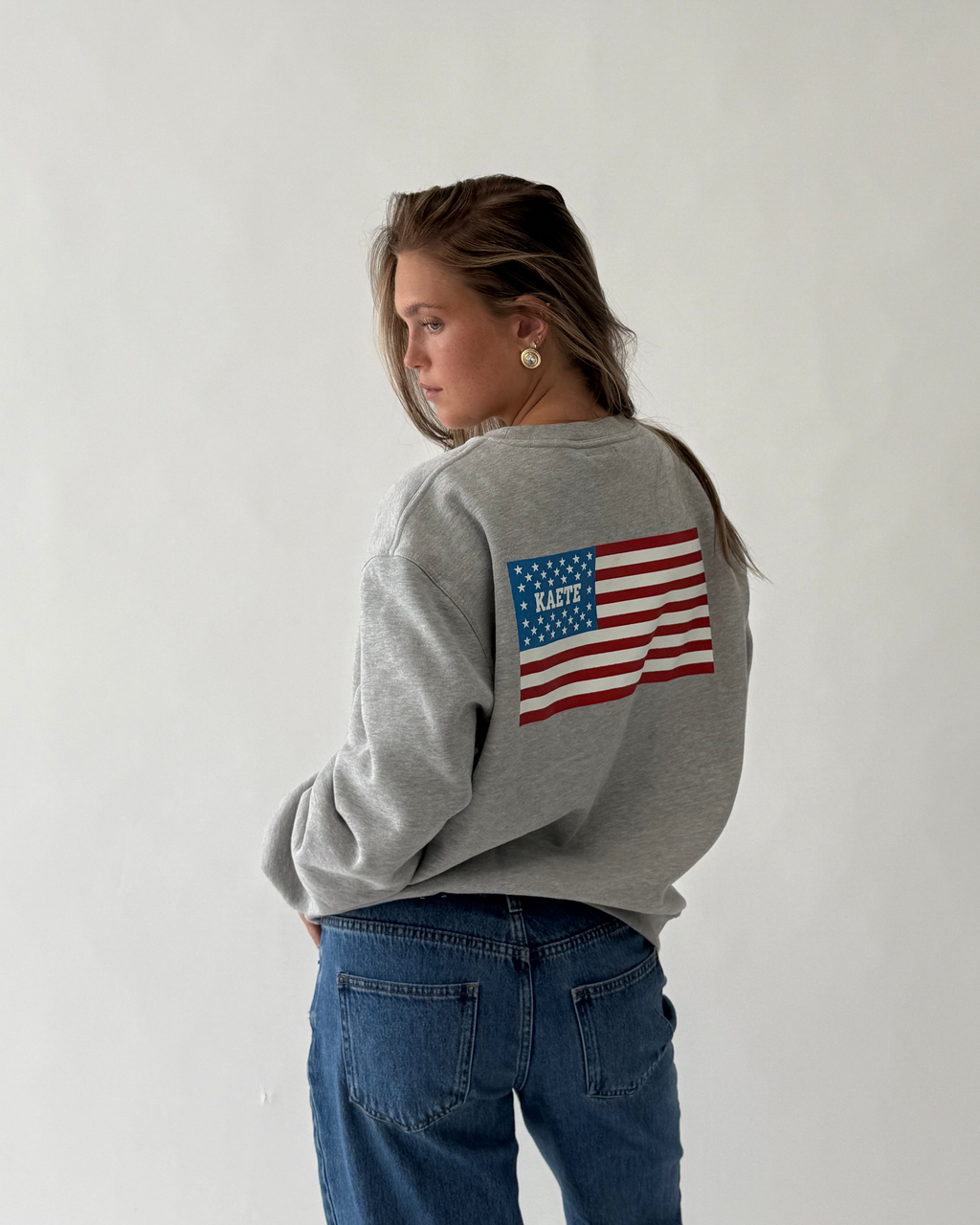 Graphic Flag Crewneck